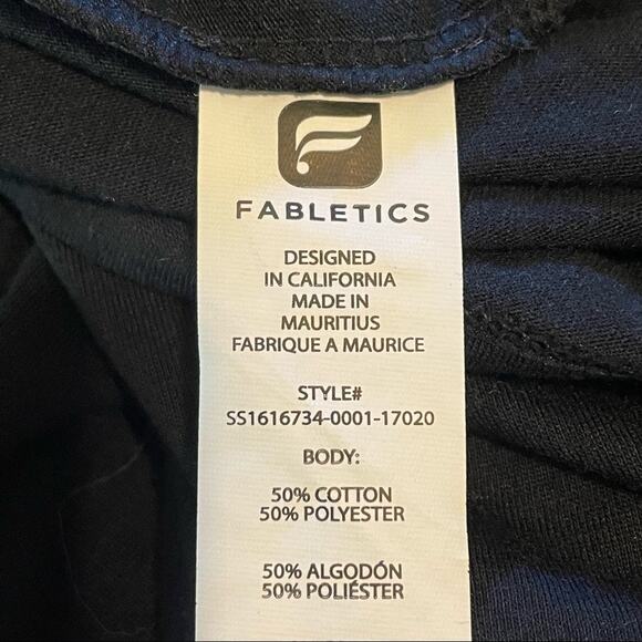 Fabletics‎ Black Britta Tee XS Size 4 - Picture 12 of 13